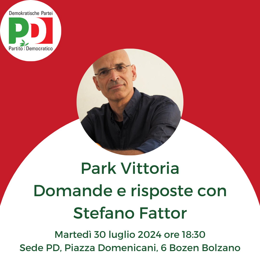 Park Vittoria: domande e risposte con Stefano Fattor, martedì 30 luglio